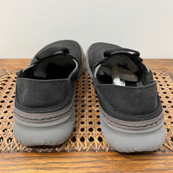 Size 8 Women's Black Merrell Quilted Hut Moc Slip On Ultra-Lightweight Shoes - Picture 6 of 7